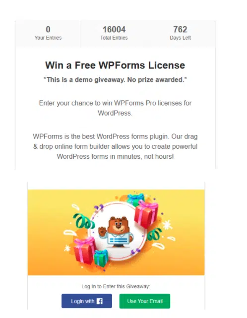 Sample competition - wpformation