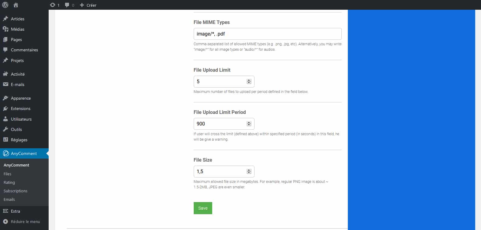 Text or multimedia comments on Anycomment?