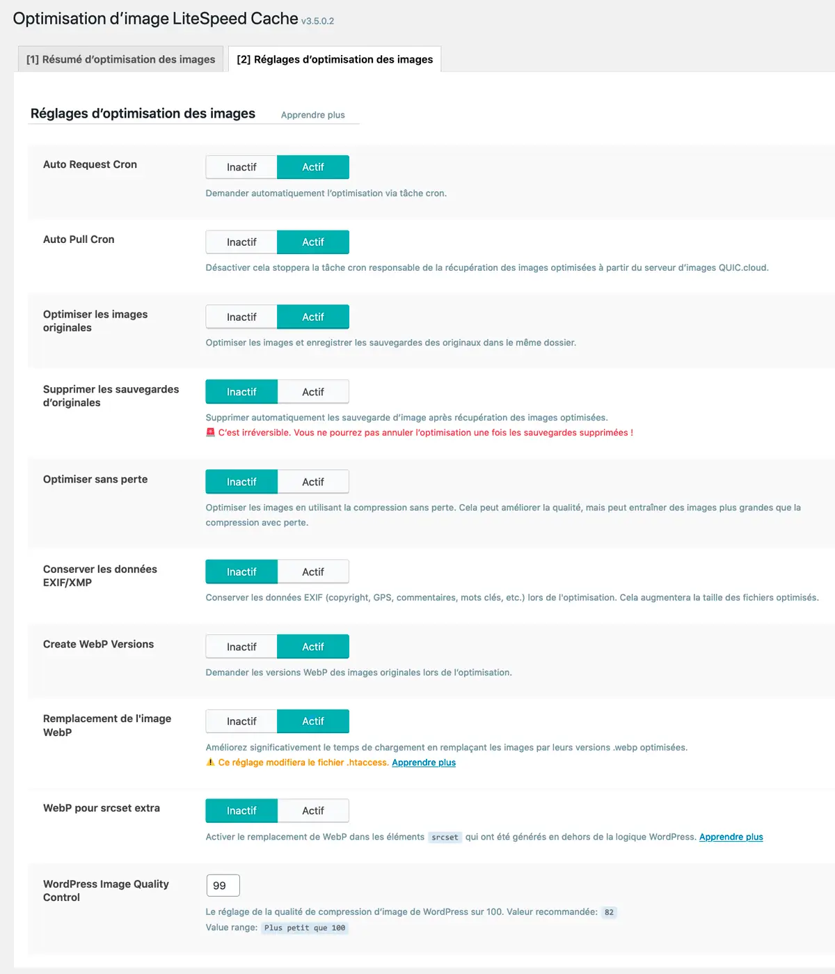 Litespeed Cache WordPress 4