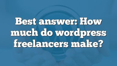Best answer: How much do wordpress freelancers make?