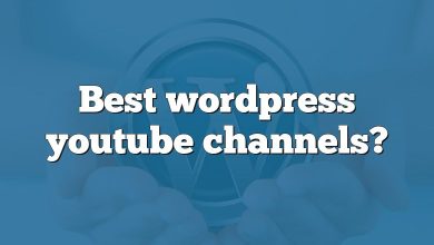 Best wordpress youtube channels?