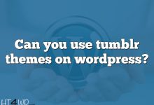 Can you use tumblr themes on wordpress?