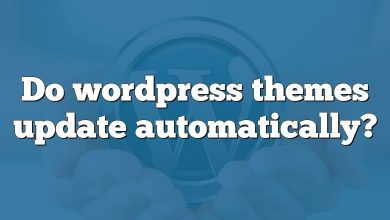 Do wordpress themes update automatically?