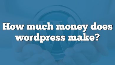 How much money does wordpress make?