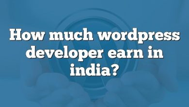 How much wordpress developer earn in india?