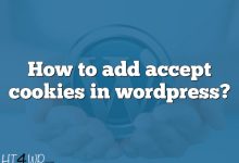 How to add accept cookies in wordpress?