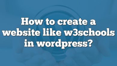 How to create a website like w3schools in wordpress?