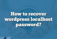 How to recover wordpress localhost password?
