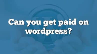 Can you get paid on wordpress?