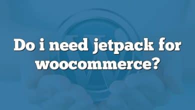 Do i need jetpack for woocommerce?