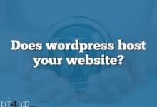 Does wordpress host your website?