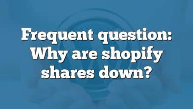 Frequent question: Why are shopify shares down?