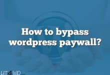 How to bypass wordpress paywall?