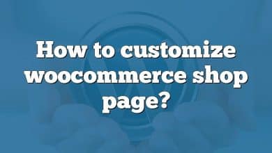How to customize woocommerce shop page?