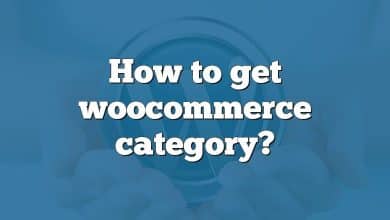 How to get woocommerce category?
