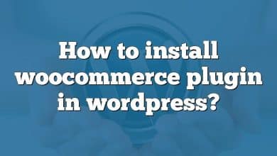 How to install woocommerce plugin in wordpress?