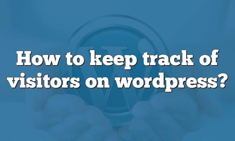 How to keep track of visitors on wordpress?