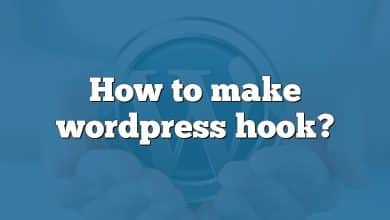 How to make wordpress hook?