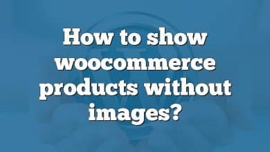 How to show woocommerce products without images?