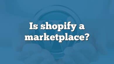 Is shopify a marketplace?