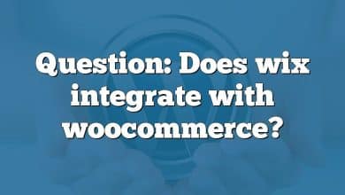 Question: Does wix integrate with woocommerce?