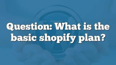 Question: What is the basic shopify plan?