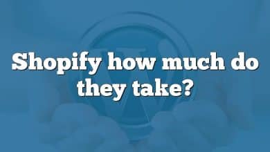 Shopify how much do they take?