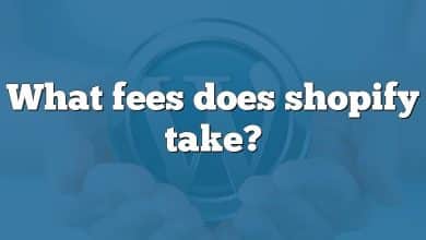 What fees does shopify take?