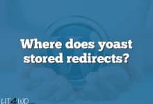 Where does yoast stored redirects?
