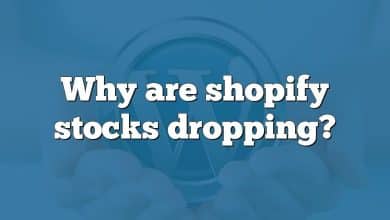 Why are shopify stocks dropping?