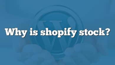 Why is shopify stock?