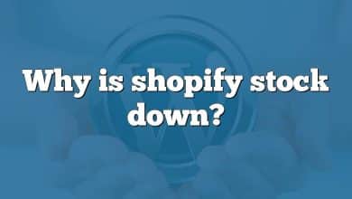 Why is shopify stock down?