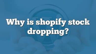 Why is shopify stock dropping?