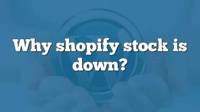 Why shopify stock is down?