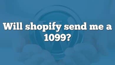 Will shopify send me a 1099?