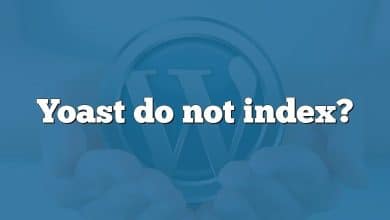 Yoast do not index?