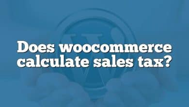 Does woocommerce calculate sales tax?