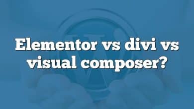 Elementor vs divi vs visual composer?