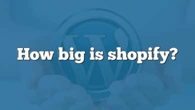 How big is shopify?