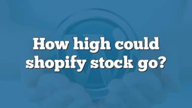 How high could shopify stock go?