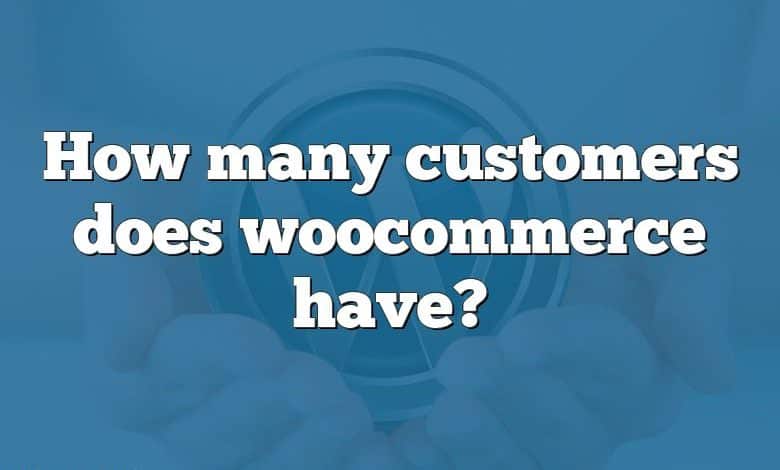 How many customers does woocommerce have?