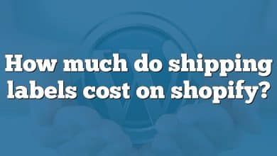 How much do shipping labels cost on shopify?