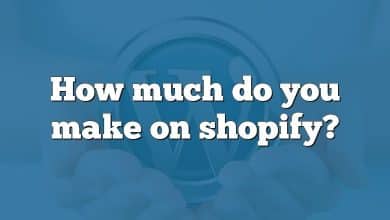 How much do you make on shopify?
