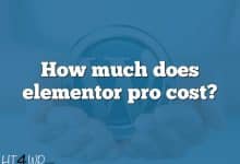 How much does elementor pro cost?