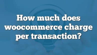 How much does woocommerce charge per transaction?