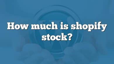 How much is shopify stock?