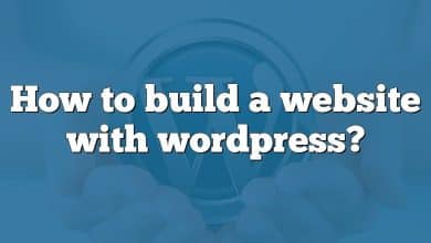 How to build a website with wordpress?
