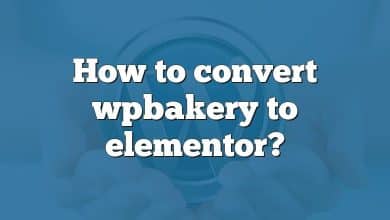 How to convert wpbakery to elementor?