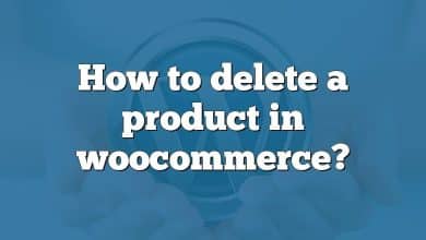 How to delete a product in woocommerce?