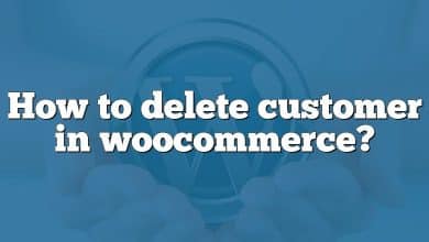 How to delete customer in woocommerce?